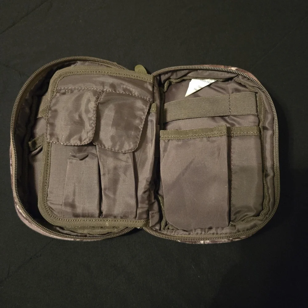 Game Winner Hunting Utility Pouch Organizer Bag Brown Camo Nylon Ammo